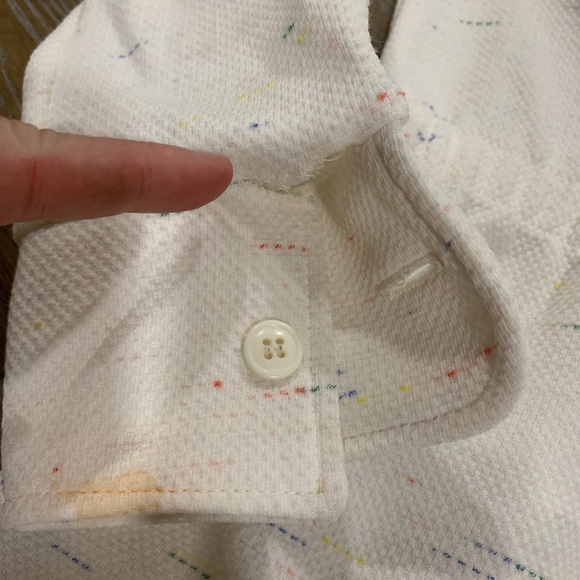 Vintage Retro White Pointed Collar Belt Jumpsuit - Picture 8 of 16